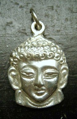 画像1: 白銅製　仏陀ペンダントトップ　