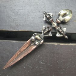 画像2: 真鍮・銅・白銅製 プルパ ヴァジュラ・キーラ　15.2センチ　