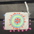 コットン刺繍コインパース　ポーチ