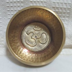画像1: シンギングボウル(梵字) 420g 