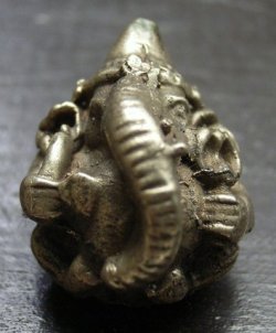 画像1: 真鍮製　ガネーシャ８　豆仏像