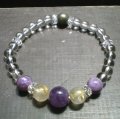 ☆第７チャクラ活性☆ゴールド・パープル*ブレスレット
