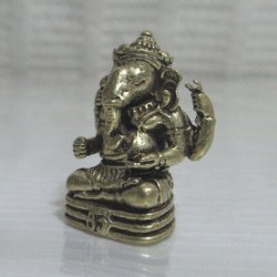 画像4: 真鍮製　ガネーシャ像２５　豆仏像
