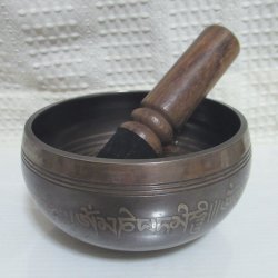 画像2: シンギングボウル(梵字) 419g 