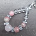 ローズクォーツｘインカローズストラップ