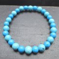 6ミリ玉 マグネサイトターコイズブレスレット