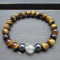 ルチルクォーツｘタイガーアイｘヘマタイトブレスレット
