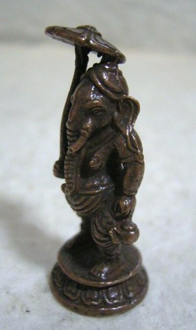 画像1: 銅製　ガネーシャ像１３　豆仏像