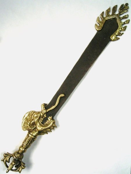 画像1: 真鍮製 カドゥガ(利剣）　 (1)
