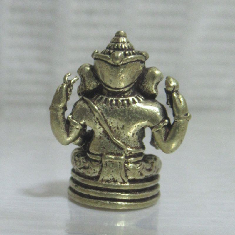 真鍮製 ガネーシャ像２５ 豆仏像 ターラー